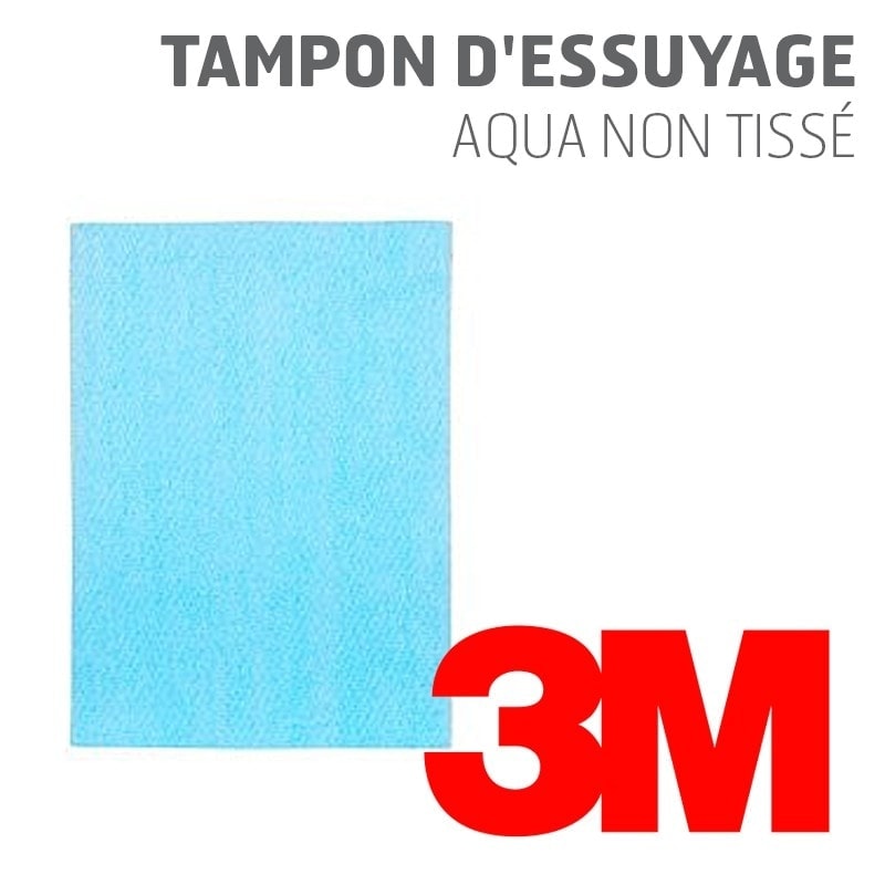 Tampon d'essuyage 3M Aqua 50401 adapté aux peintures à l'eau
